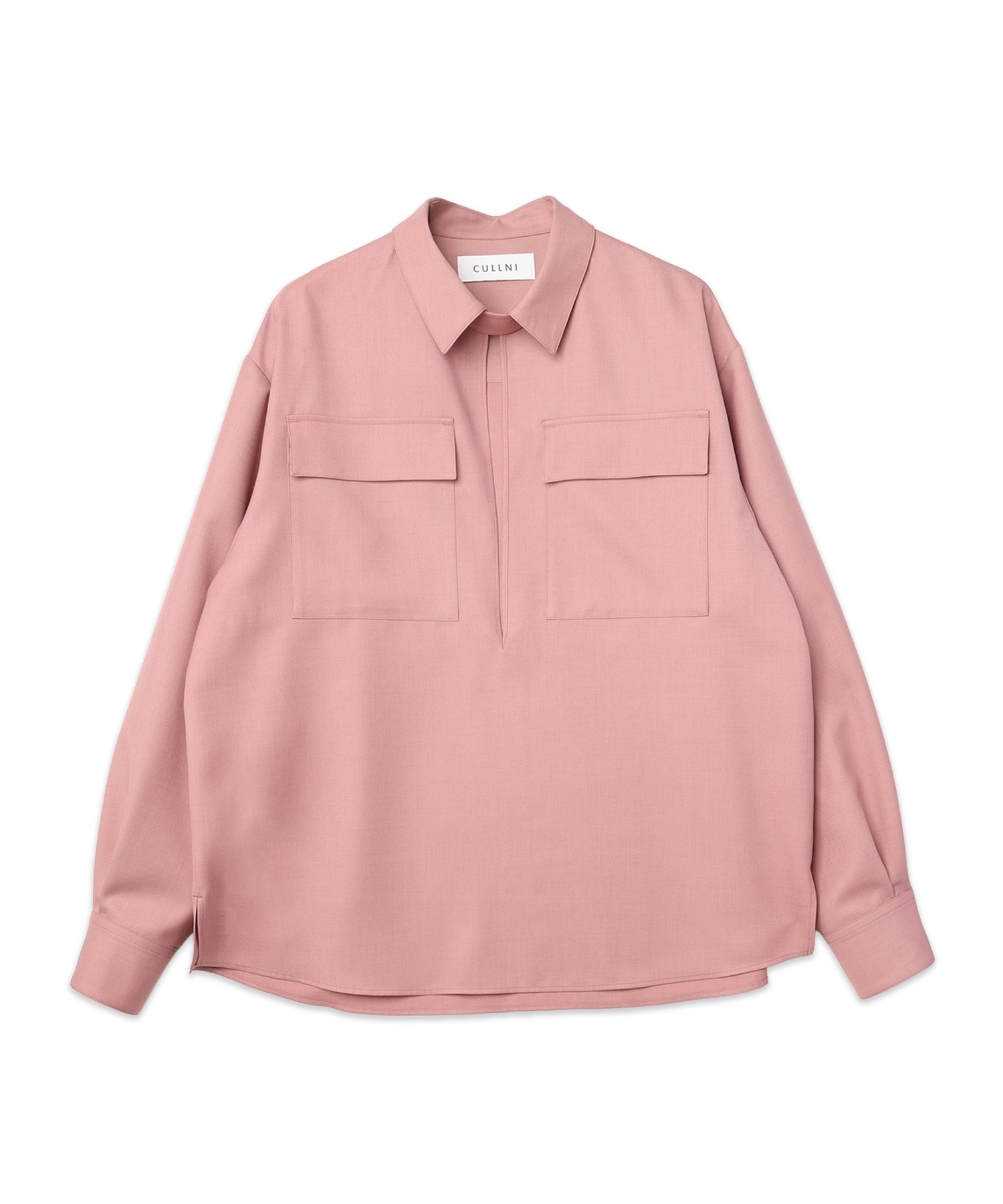 Dry Gabardine Skipper Collar Long Sleeve Shirt