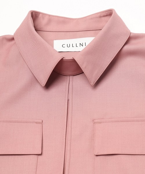 Dry Gabardine Skipper Collar Long Sleeve Shirt