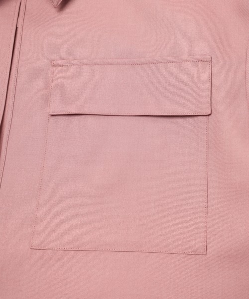 Dry Gabardine Skipper Collar Long Sleeve Shirt