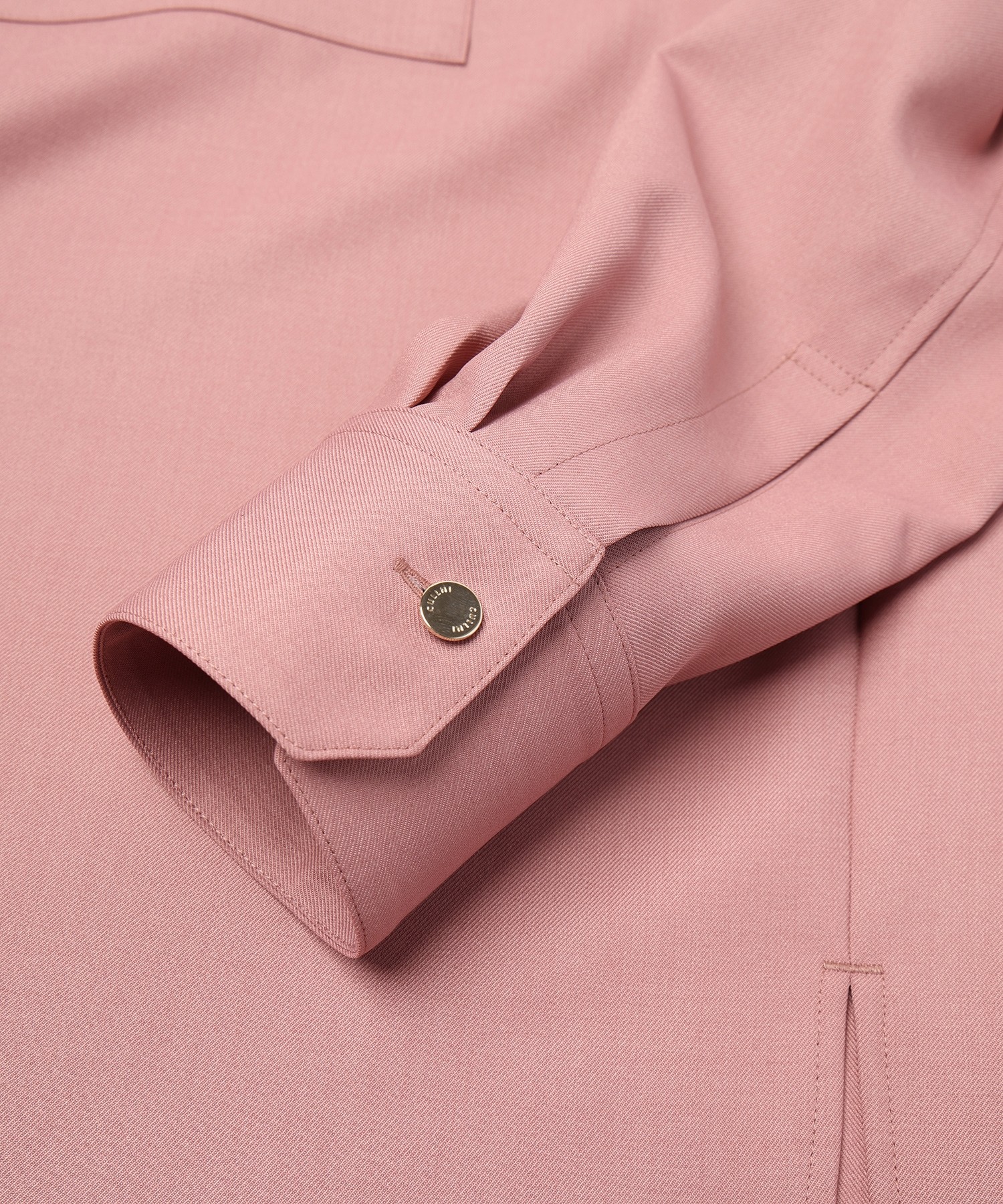 Dry Gabardine Skipper Collar Long Sleeve Shirt