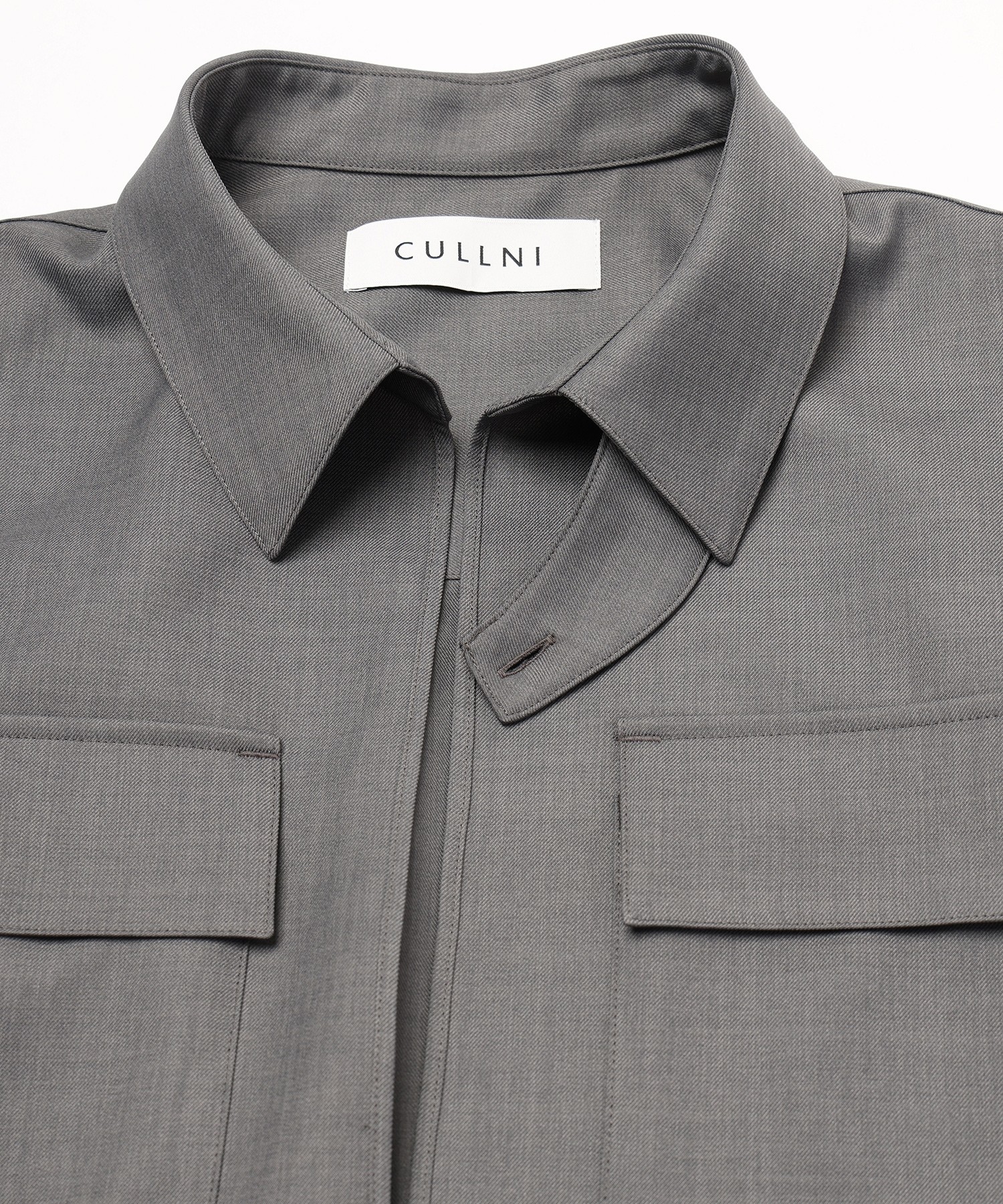 Dry Gabardine Skipper Collar Long Sleeve Shirt