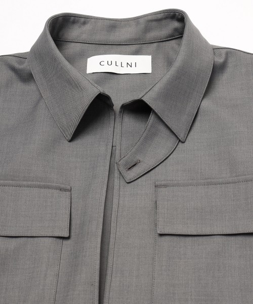 Dry Gabardine Skipper Collar Long Sleeve Shirt
