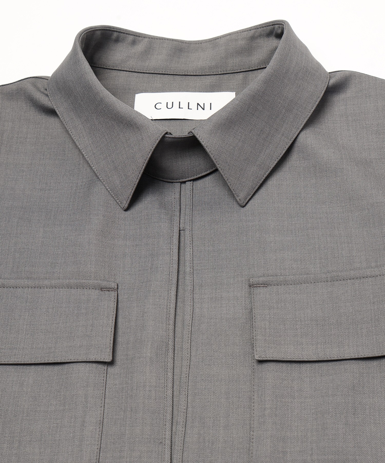 Dry Gabardine Skipper Collar Long Sleeve Shirt