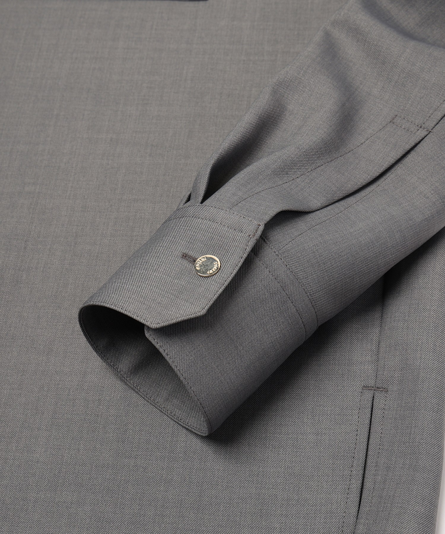 Dry Gabardine Skipper Collar Long Sleeve Shirt