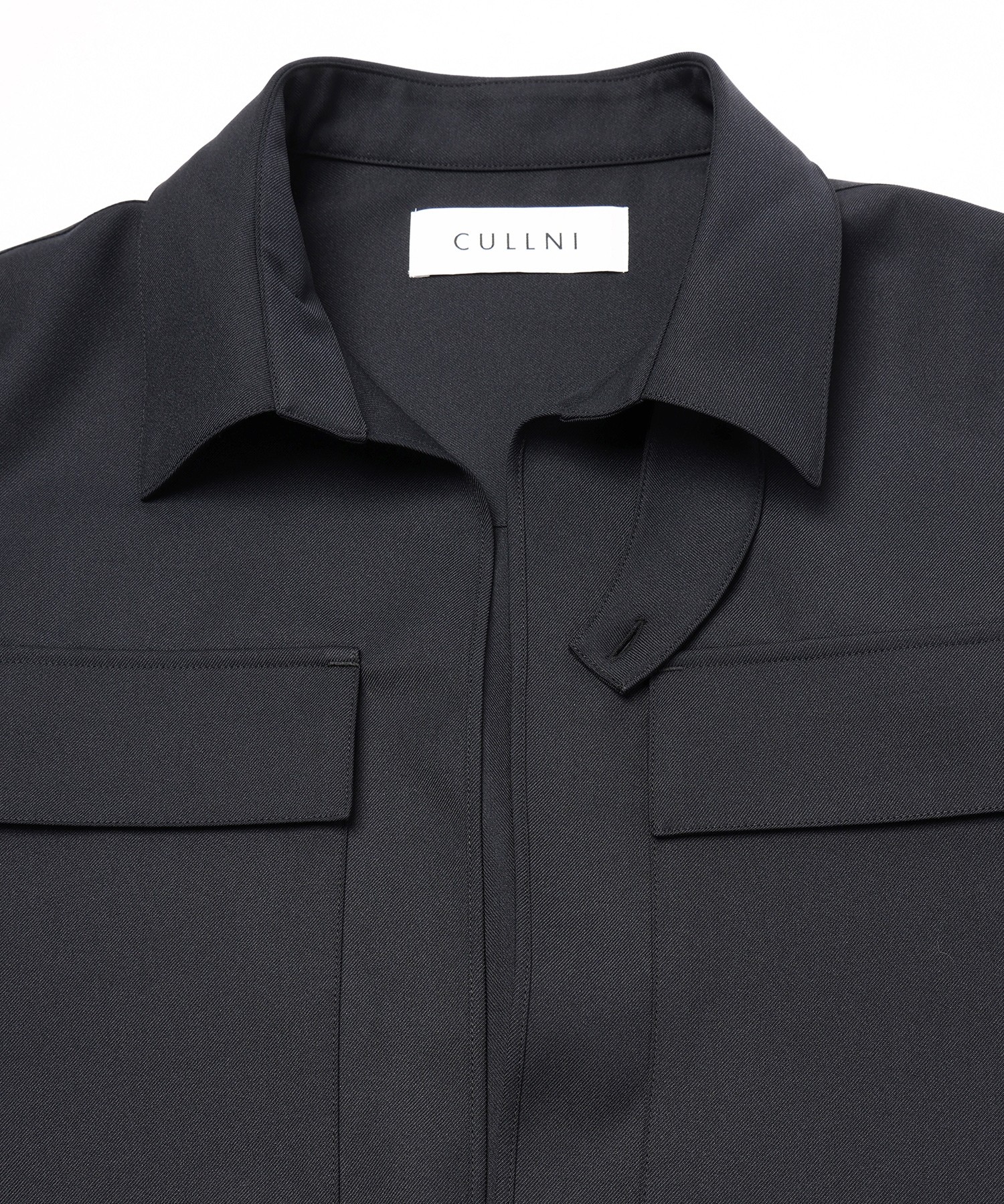 Dry Gabardine Skipper Collar Long Sleeve Shirt