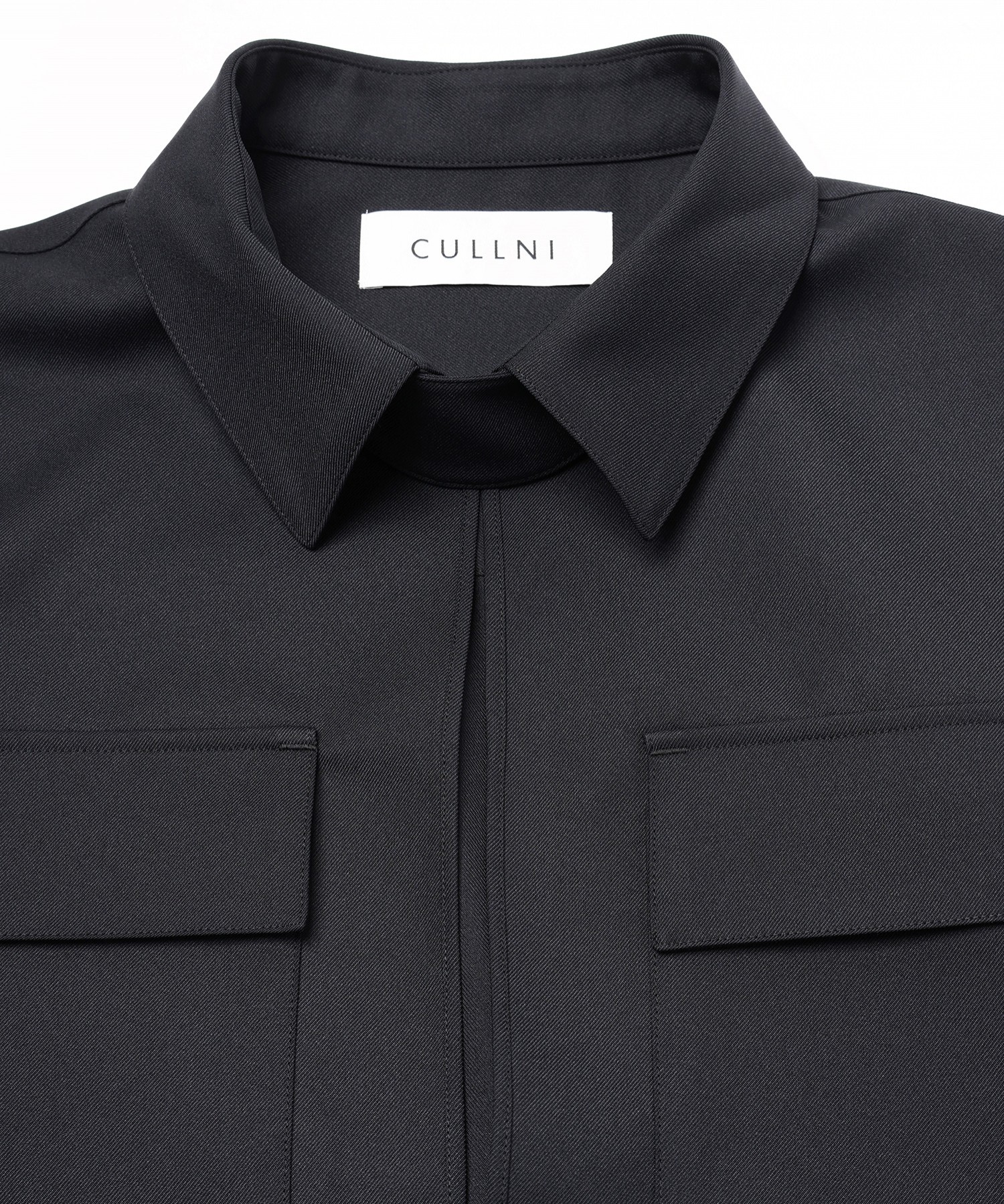 Dry Gabardine Skipper Collar Long Sleeve Shirt