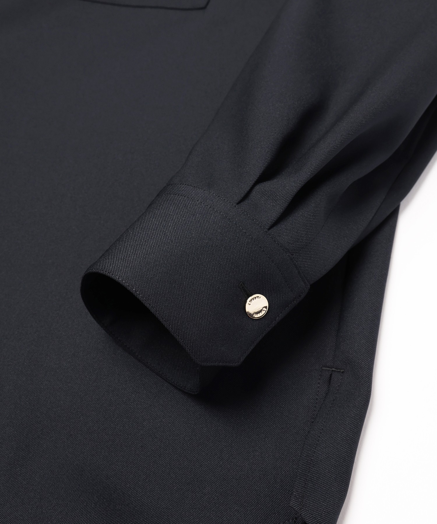 Dry Gabardine Skipper Collar Long Sleeve Shirt