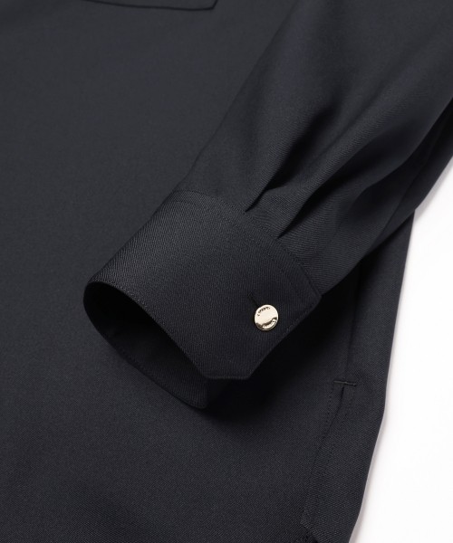Dry Gabardine Skipper Collar Long Sleeve Shirt