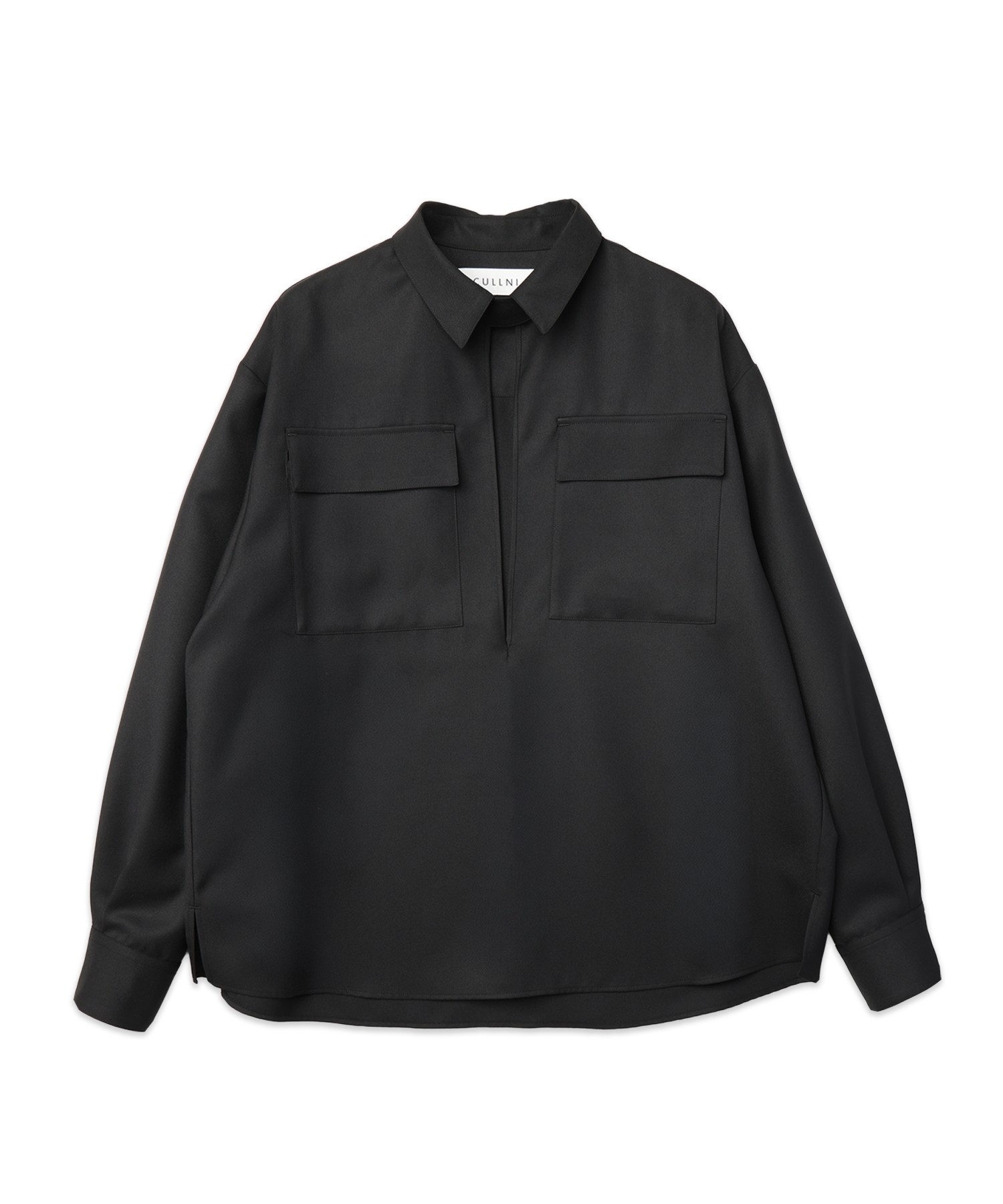 Dry Gabardine Skipper Collar Long Sleeve Shirt