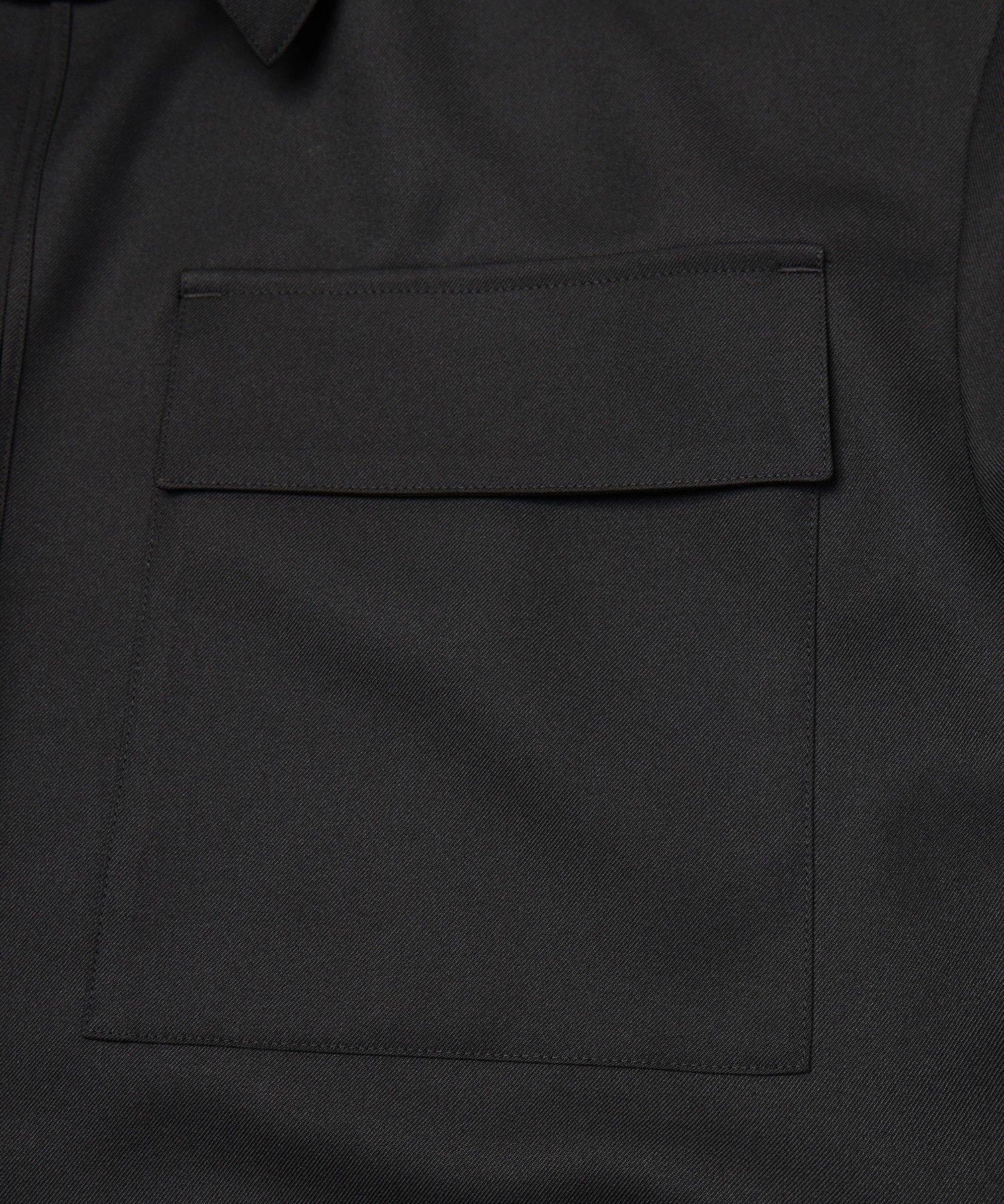 Dry Gabardine Skipper Collar Long Sleeve Shirt