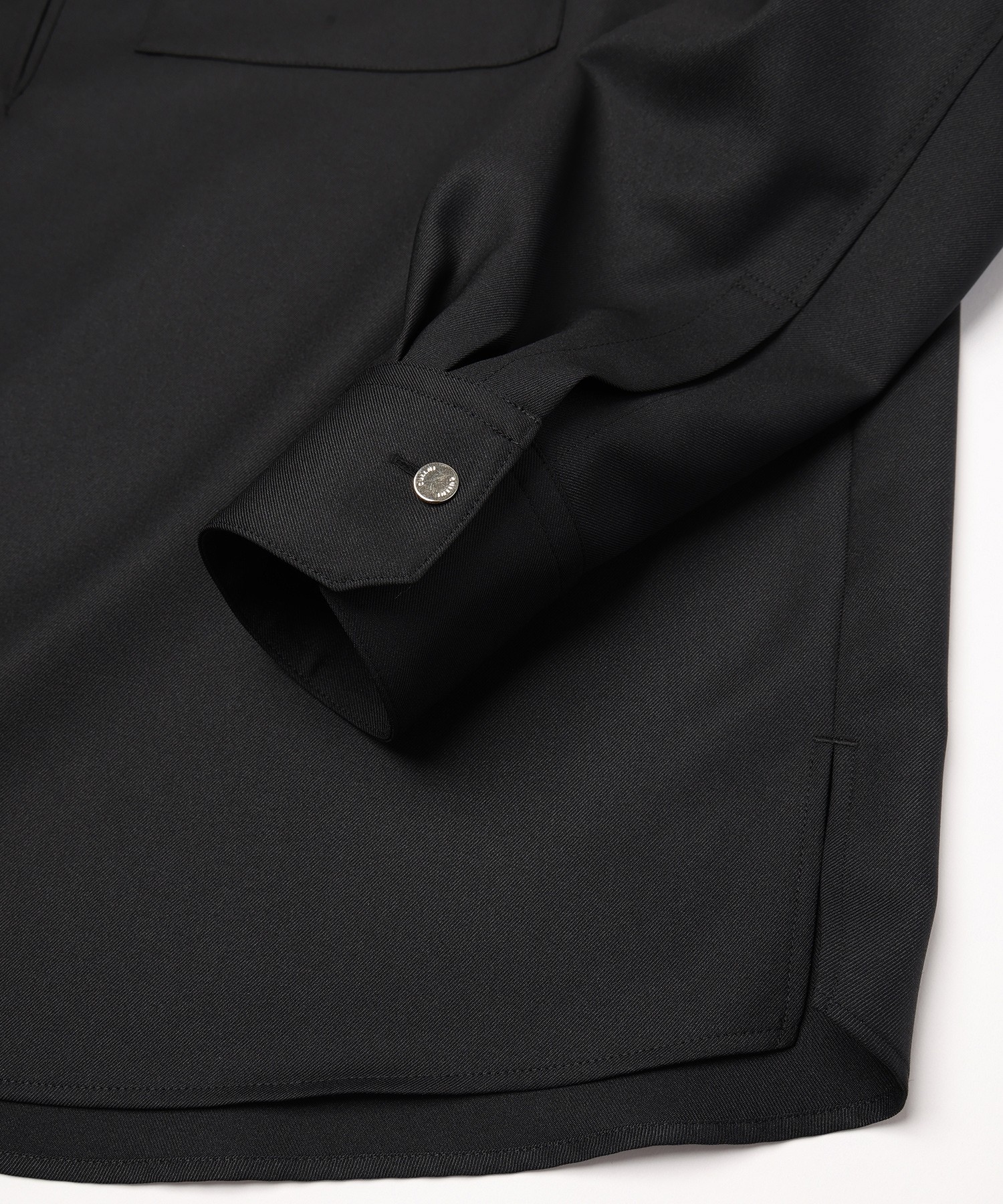 Dry Gabardine Skipper Collar Long Sleeve Shirt