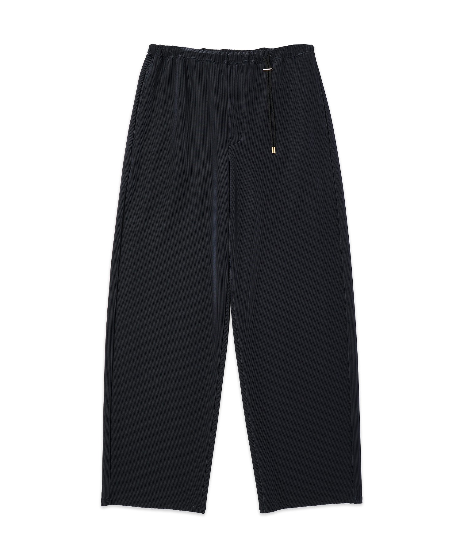 Stretch Fiber Cord Pique Drawstring Wide Pants
