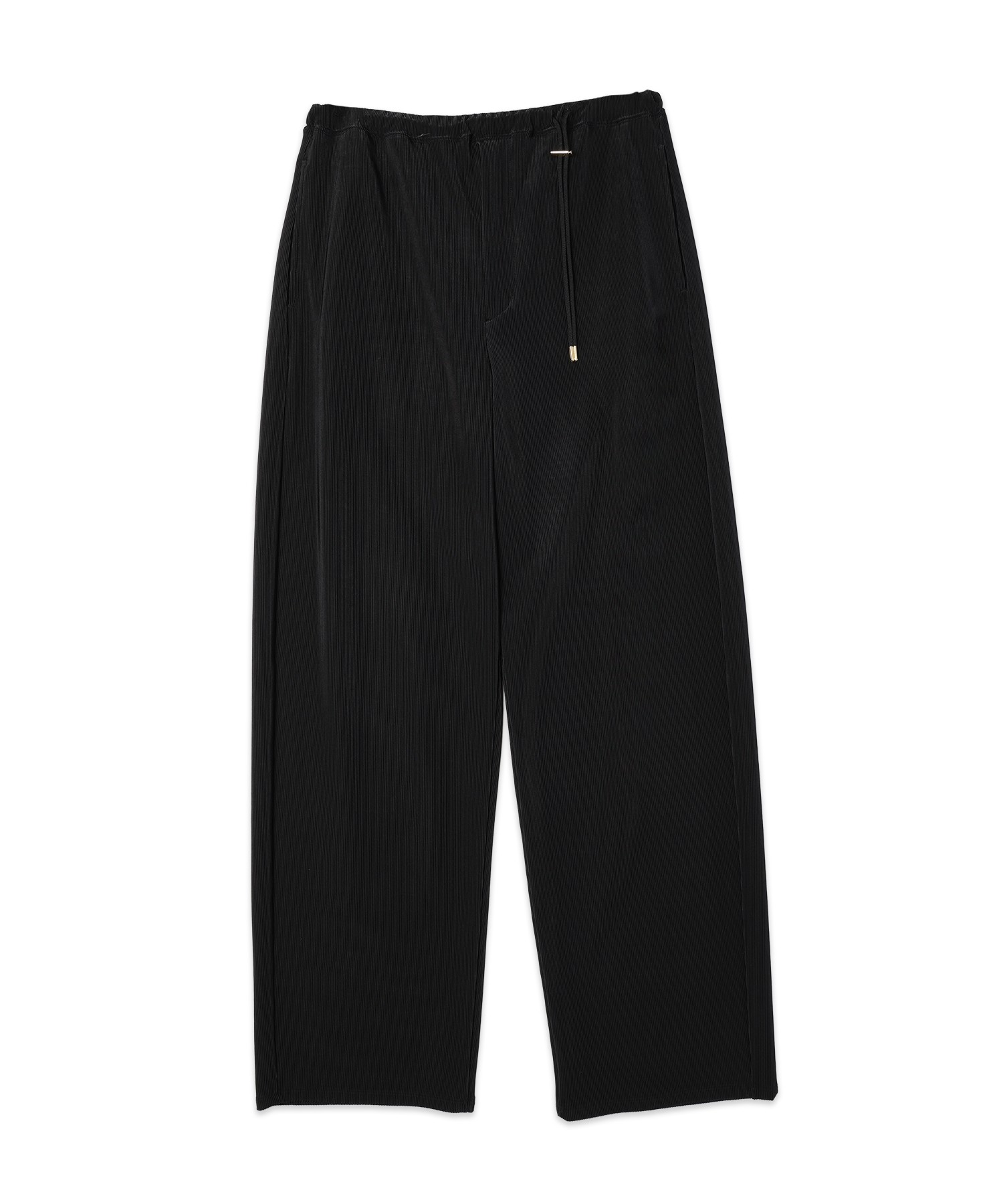 Stretch Fiber Cord Pique Drawstring Wide Pants