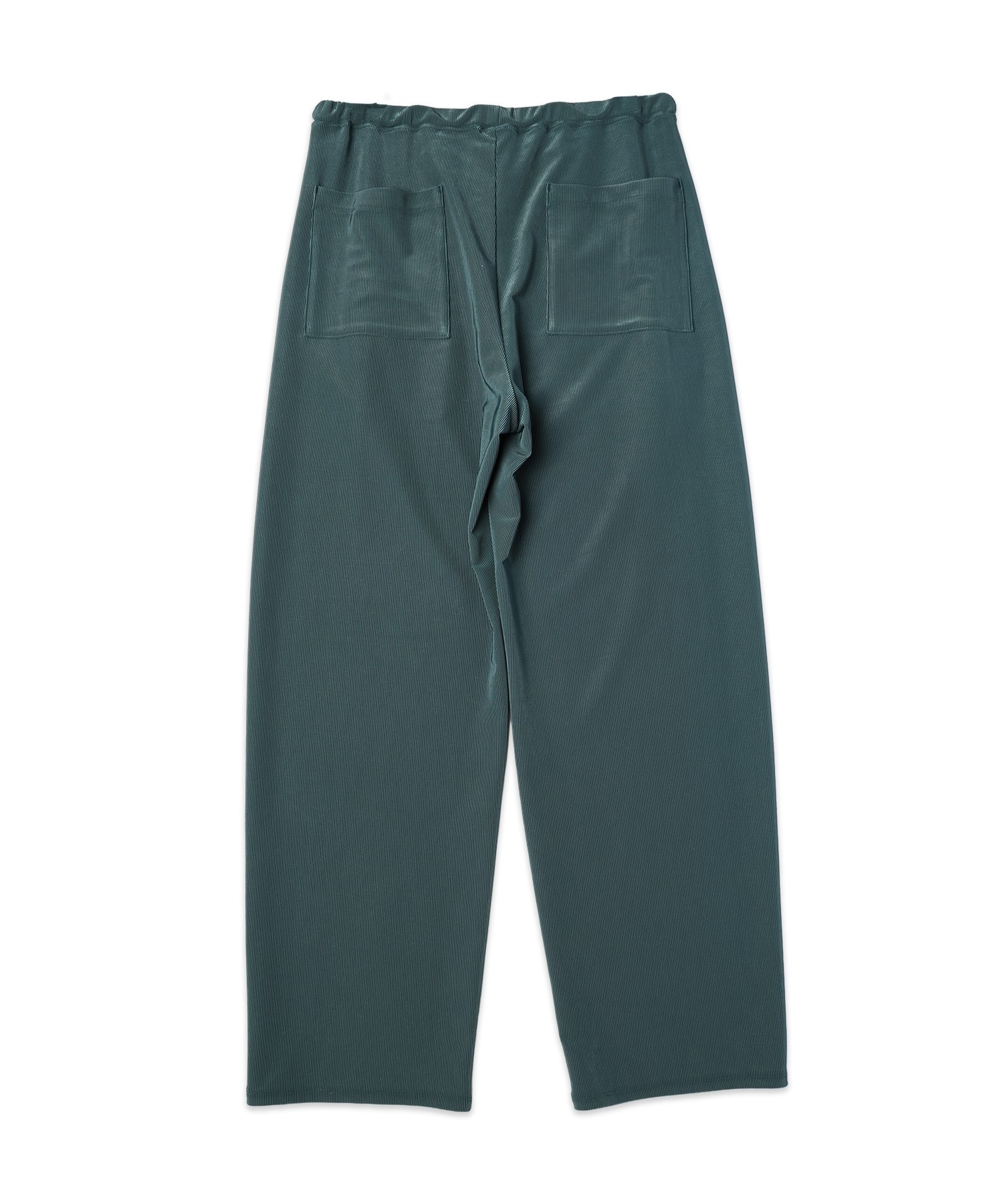 Stretch Fiber Cord Pique Drawstring Wide Pants