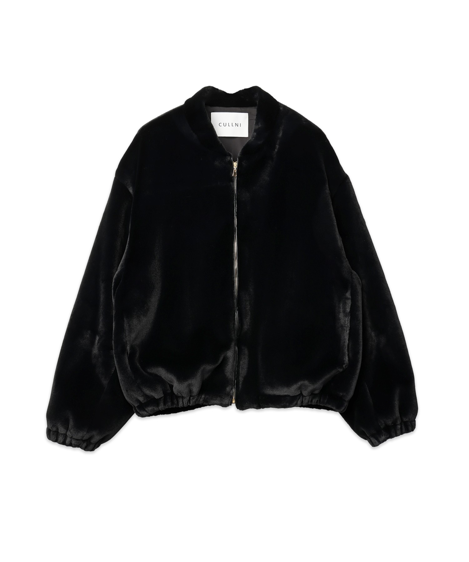 Clean Eco Fur Zip Up Minimal MA-1 Blouson