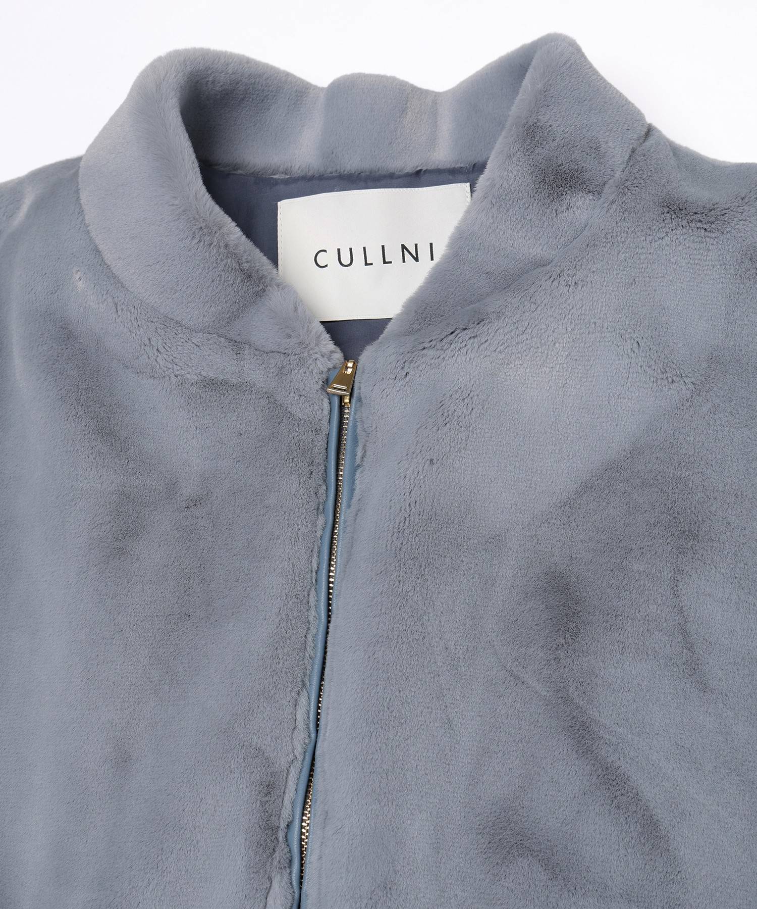 Clean Eco Fur Zip Up Minimal MA-1 Blouson