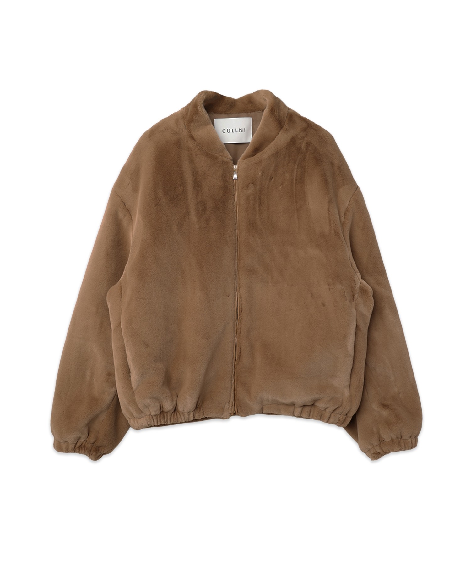 Clean Eco Fur Zip Up Minimal MA-1 Blouson
