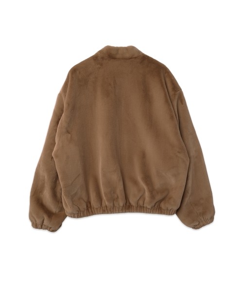 Clean Eco Fur Zip Up Minimal MA-1 Blouson