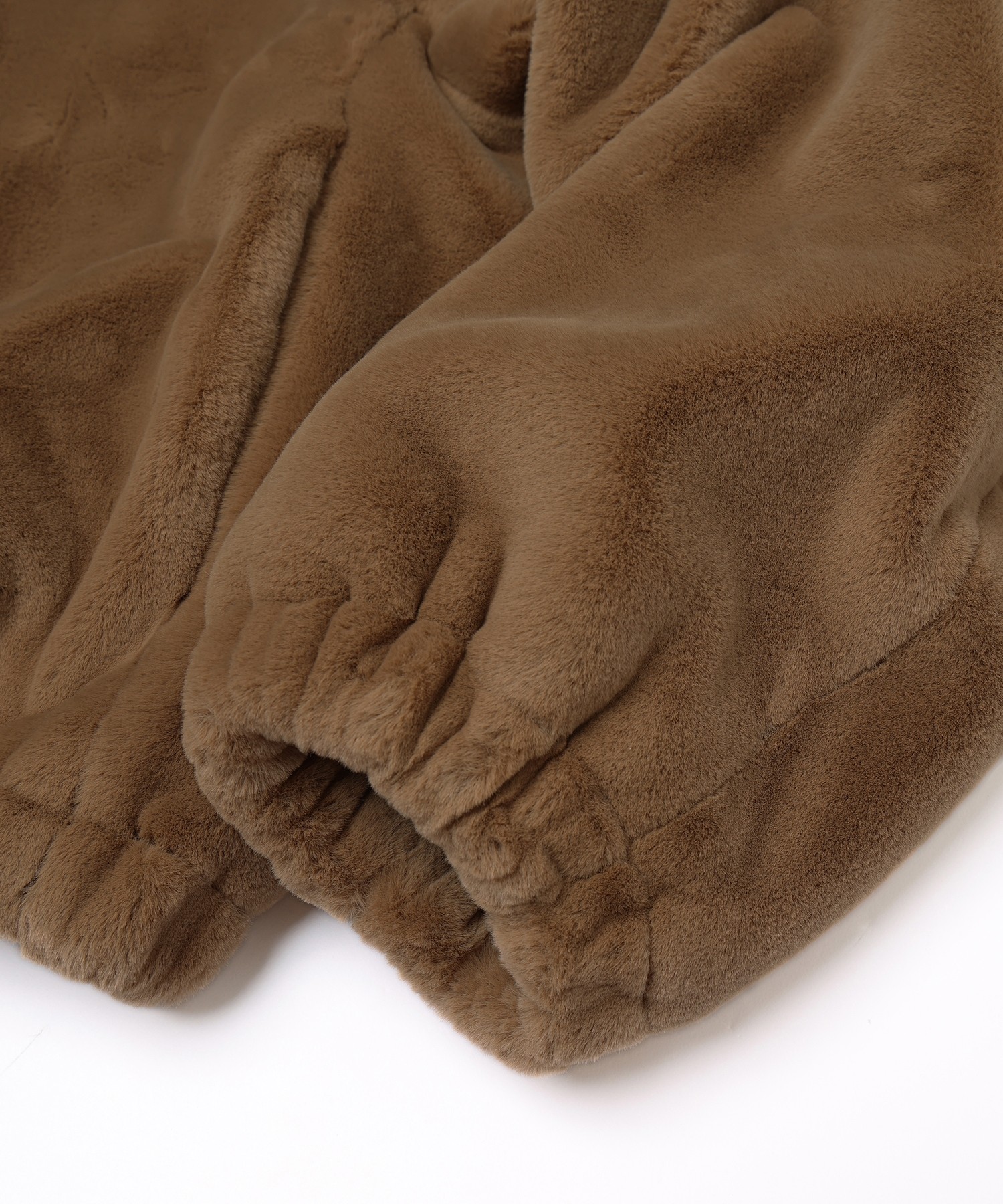 Clean Eco Fur Zip Up Minimal MA-1 Blouson