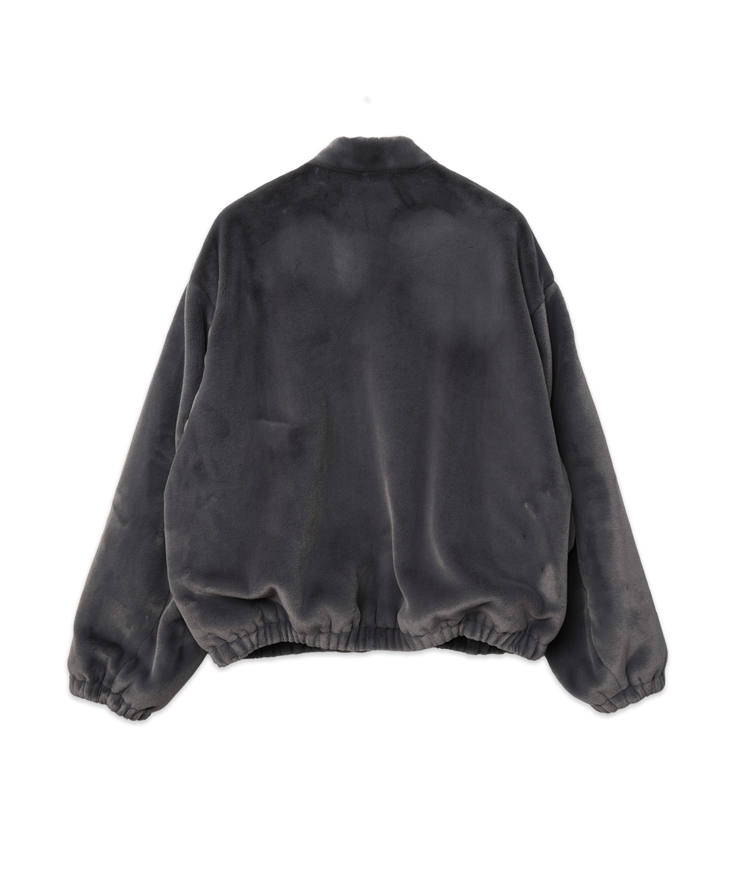 Clean Eco Fur Zip Up Minimal MA-1 Blouson