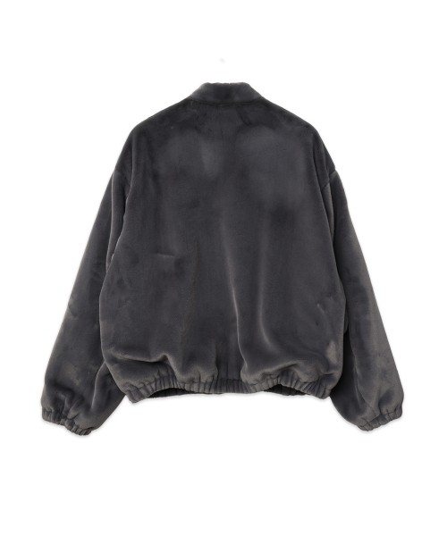 Clean Eco Fur Zip Up Minimal MA-1 Blouson