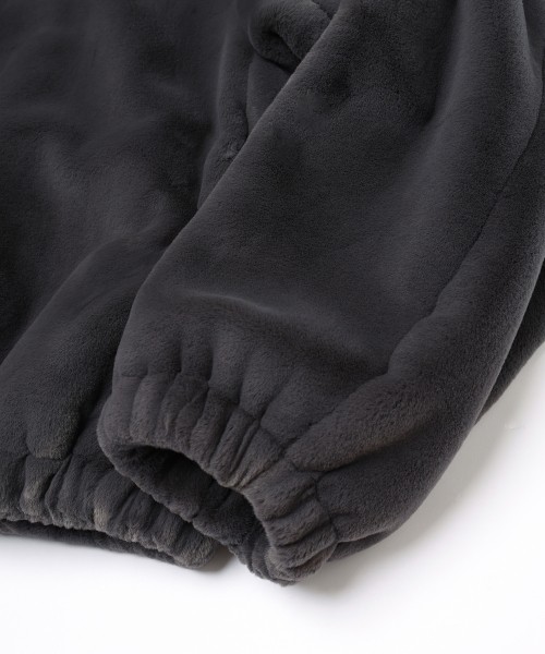 Clean Eco Fur Zip Up Minimal MA-1 Blouson