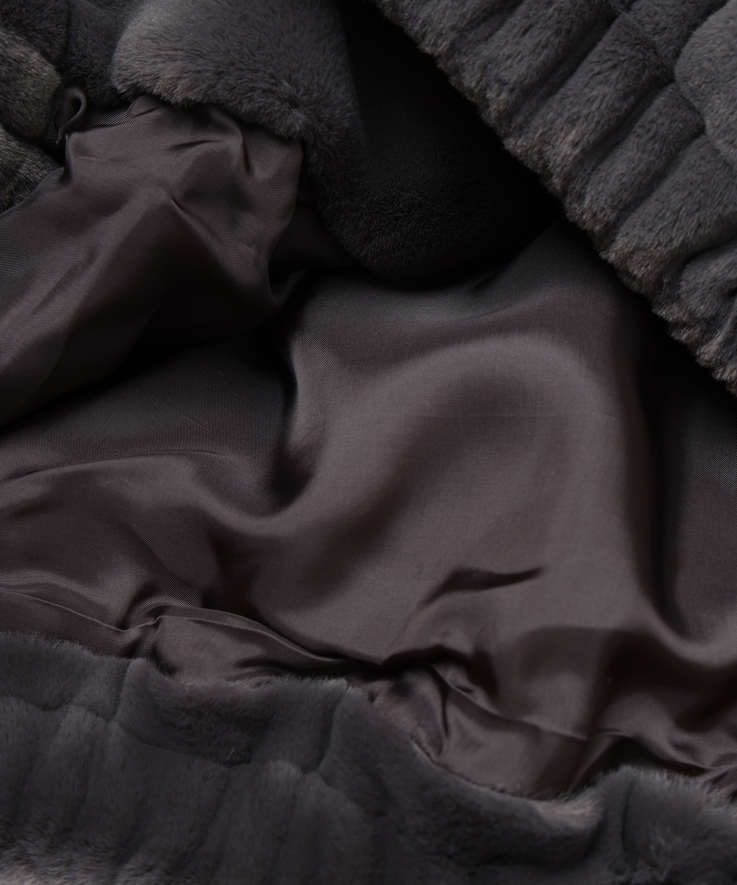 Clean Eco Fur Zip Up Minimal MA-1 Blouson