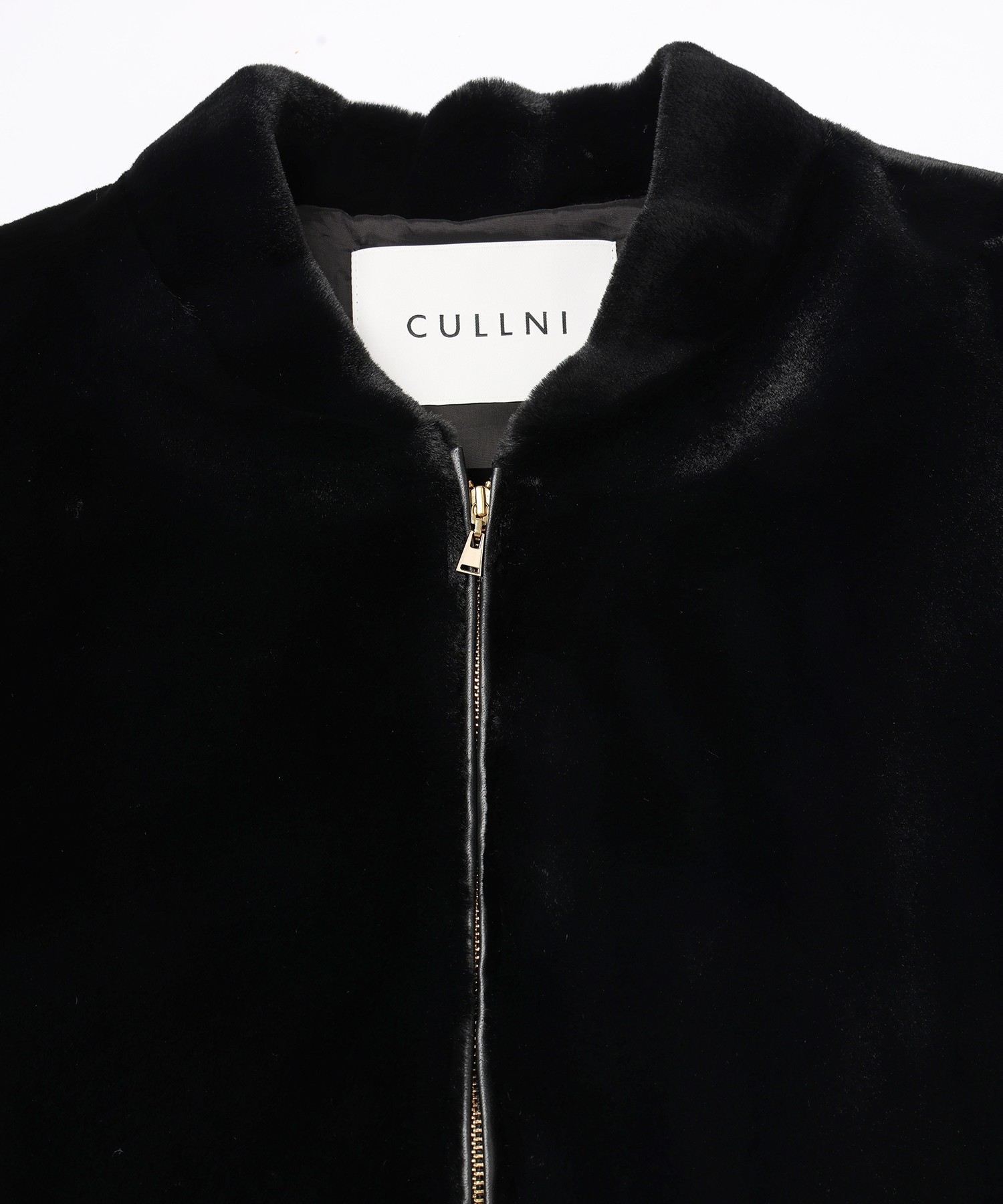 Clean Eco Fur Zip Up Minimal MA-1 Blouson
