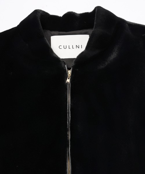 Clean Eco Fur Zip Up Minimal MA-1 Blouson
