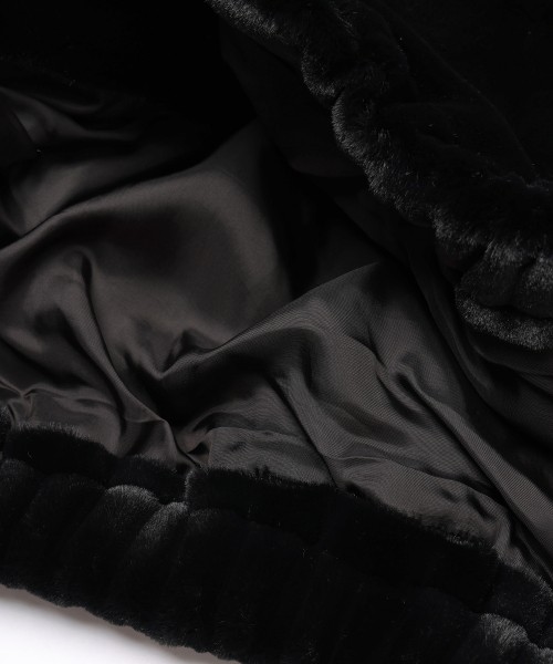 Clean Eco Fur Zip Up Minimal MA-1 Blouson