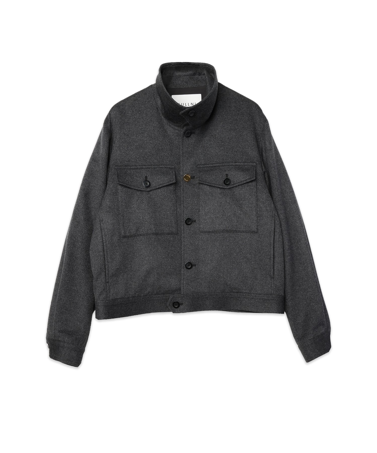 Pure Cashmere Melton Minimal Jacket