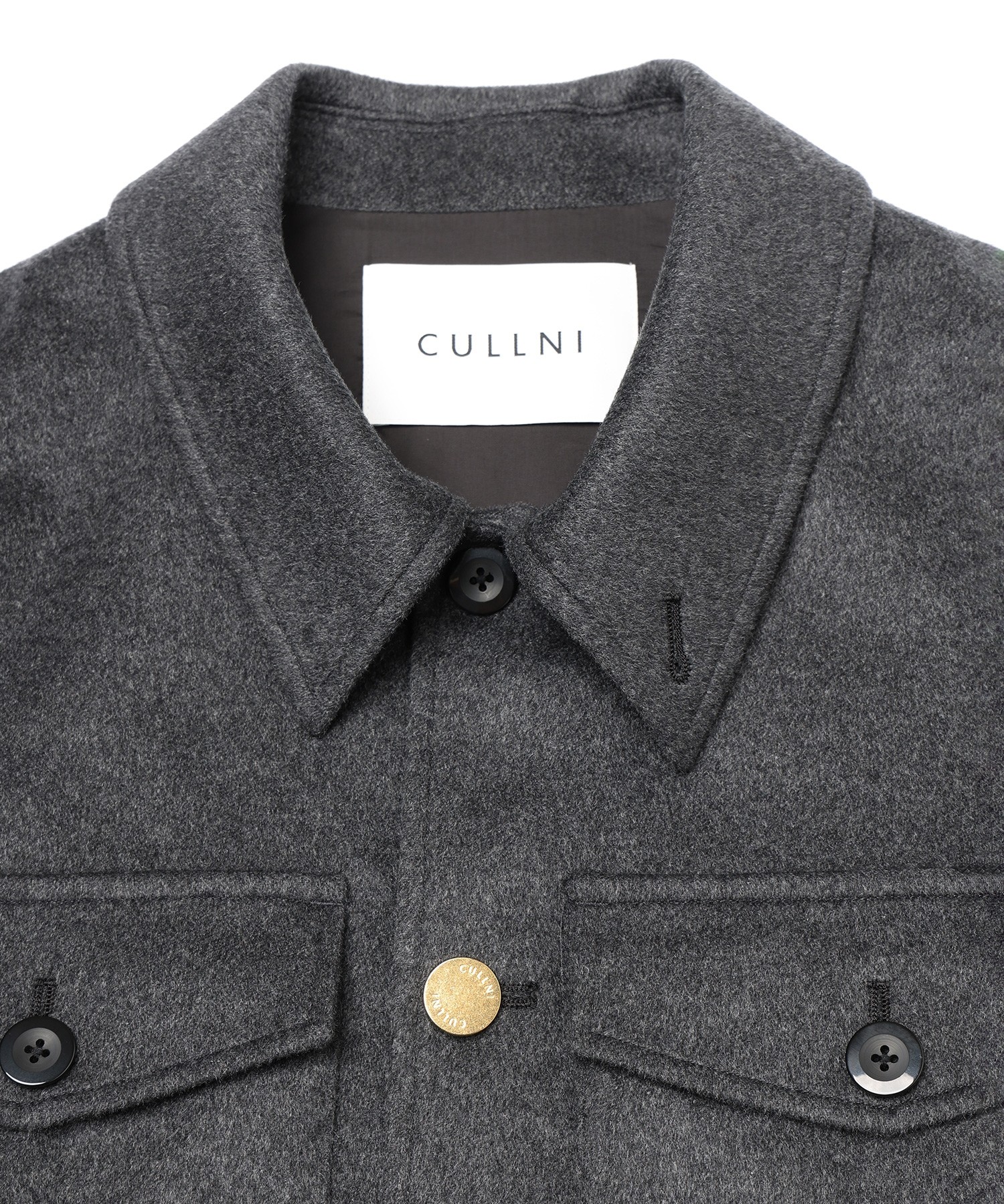 Pure Cashmere Melton Minimal Jacket