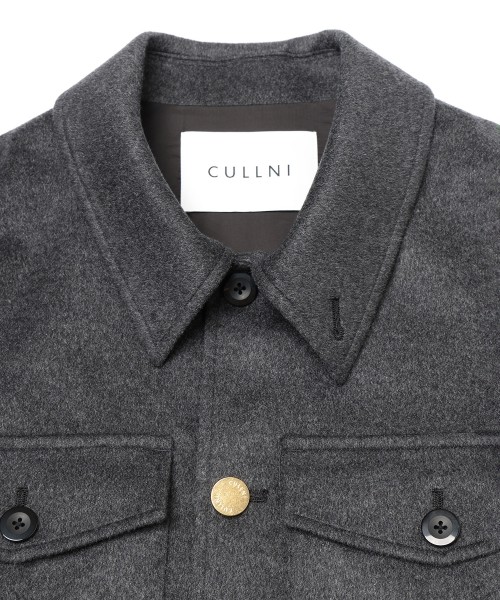Pure Cashmere Melton Minimal Jacket
