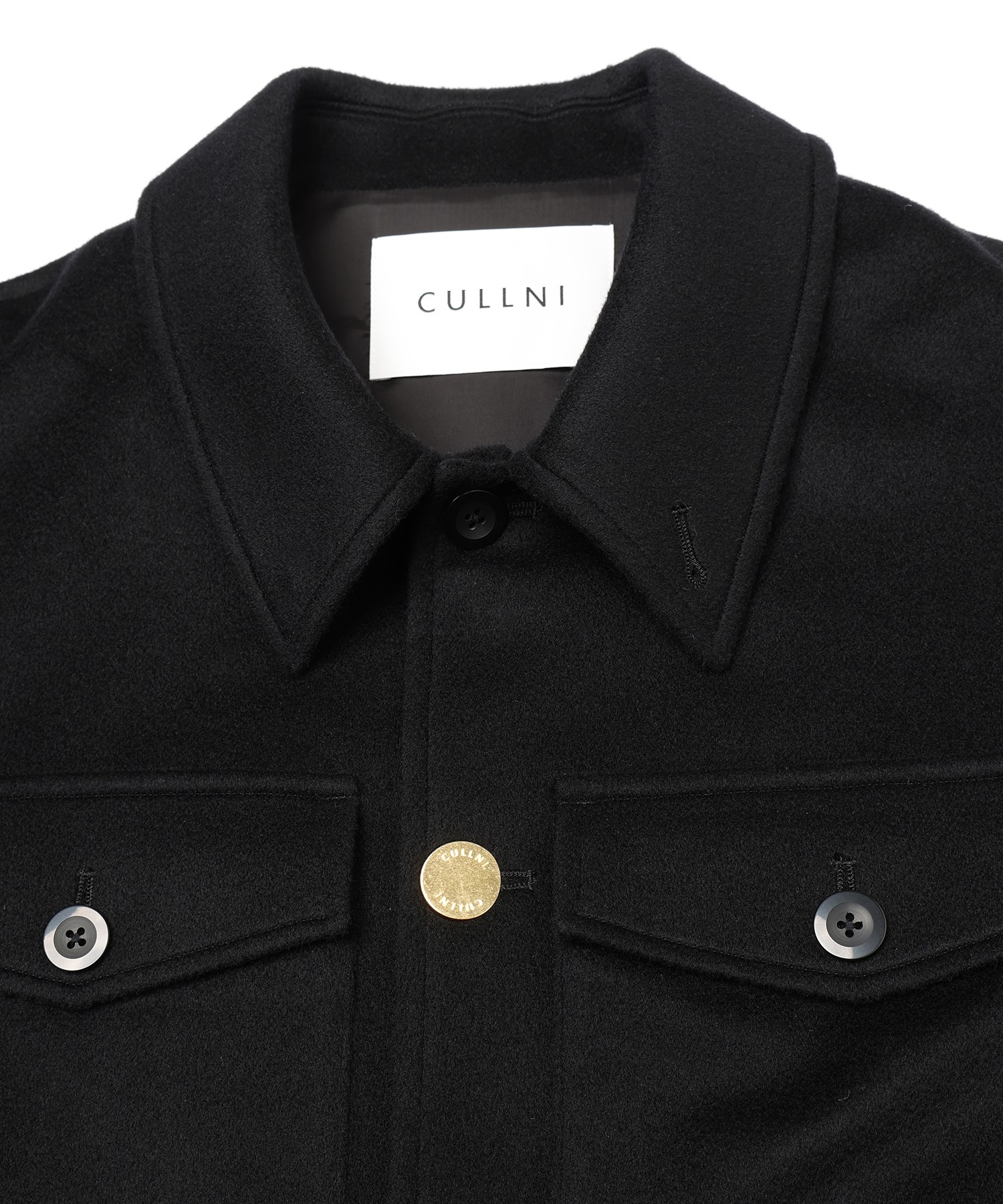 Pure Cashmere Melton Minimal Jacket