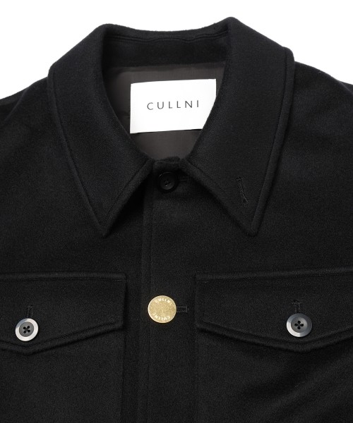 Pure Cashmere Melton Minimal Jacket