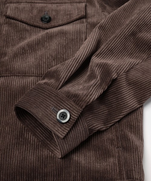 Wide Wale Corduroy Minimal Jacket