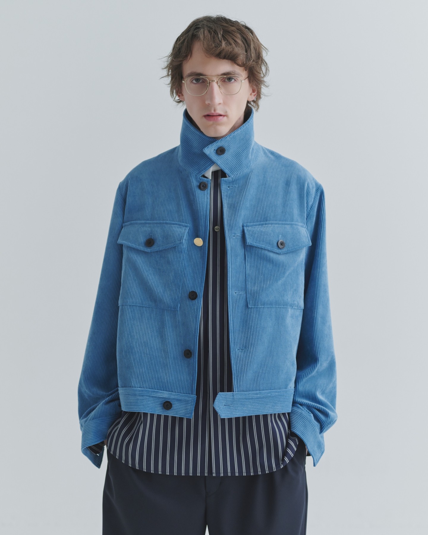 Wide Wale Corduroy Minimal Jacket