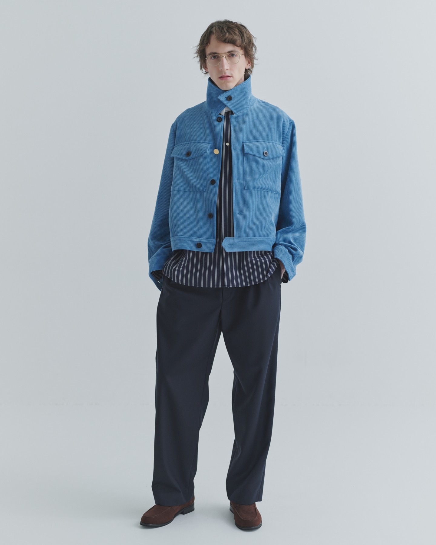 Wide Wale Corduroy Minimal Jacket