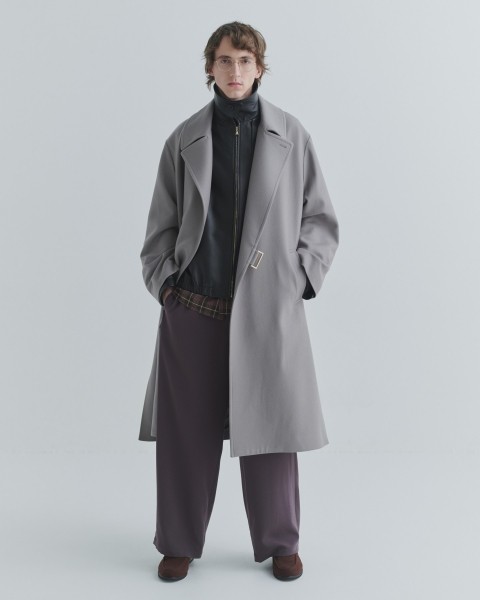 Clean Lamb Leather Asymmetrical Layered Zip Up Blouson