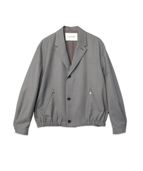 Dry Gabardine Tailored Collar Blouson