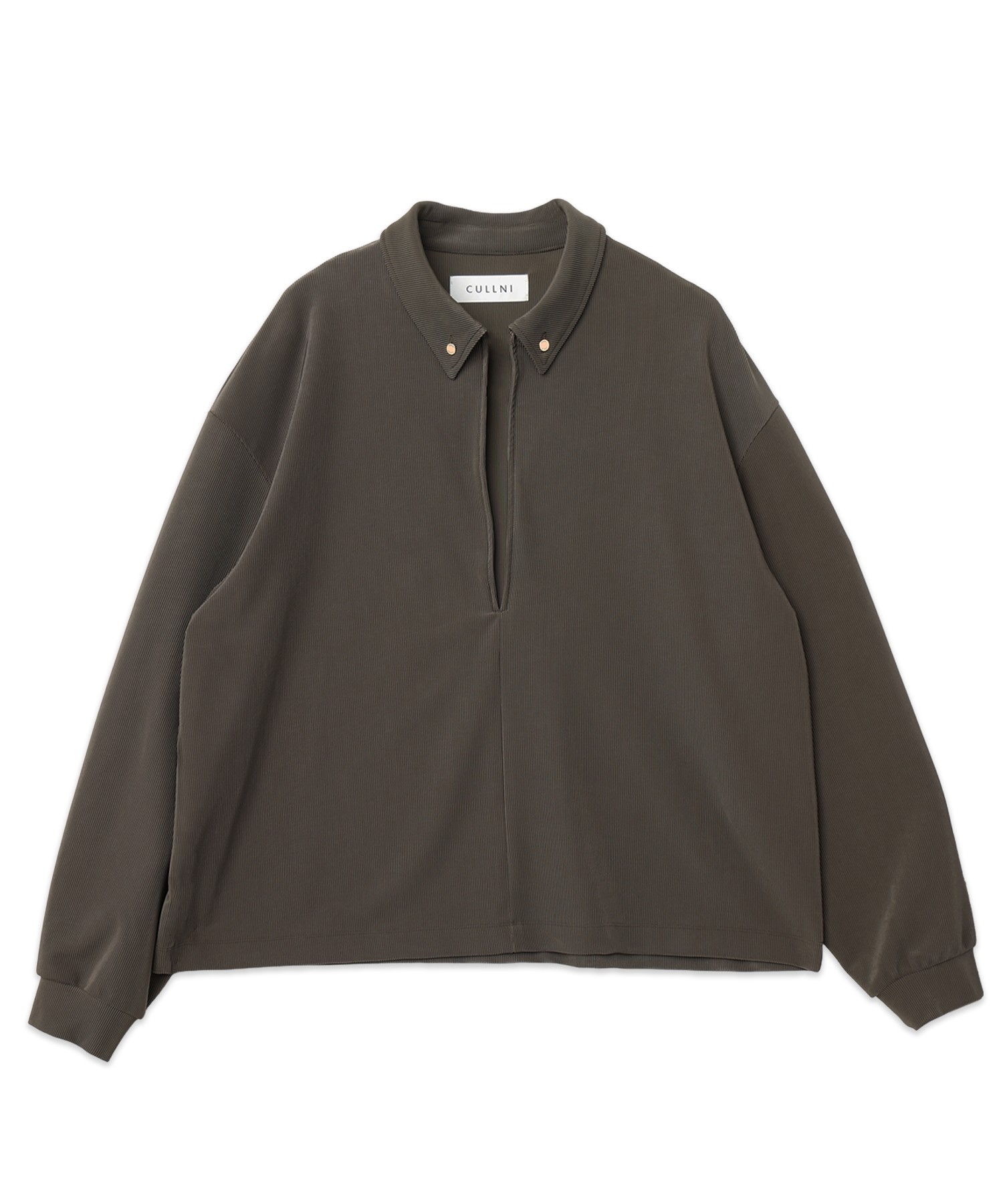 Stretch Fiber Cord Pique Skipper Collar Shirts