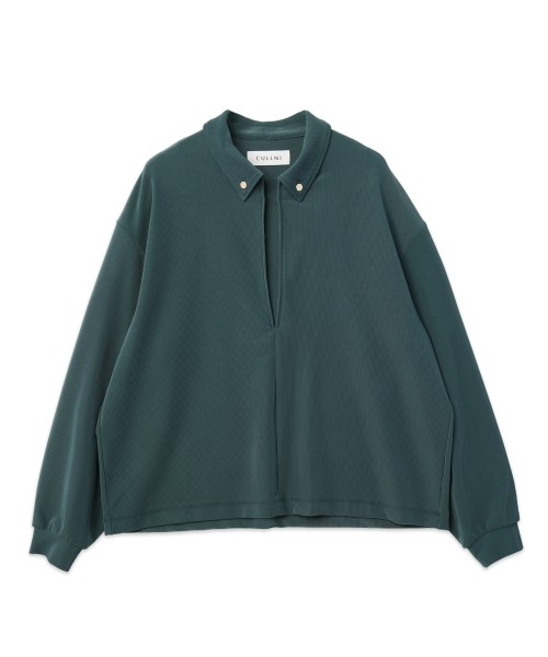 Stretch Fiber Cord Pique Skipper Collar Shirts