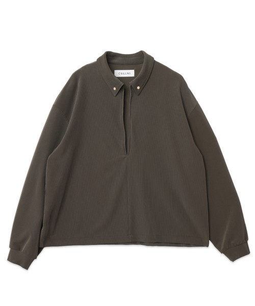 Stretch Fiber Cord Pique Skipper Collar Shirts