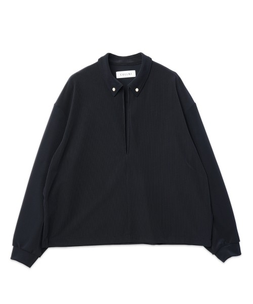 Stretch Fiber Cord Pique Skipper Collar Shirts
