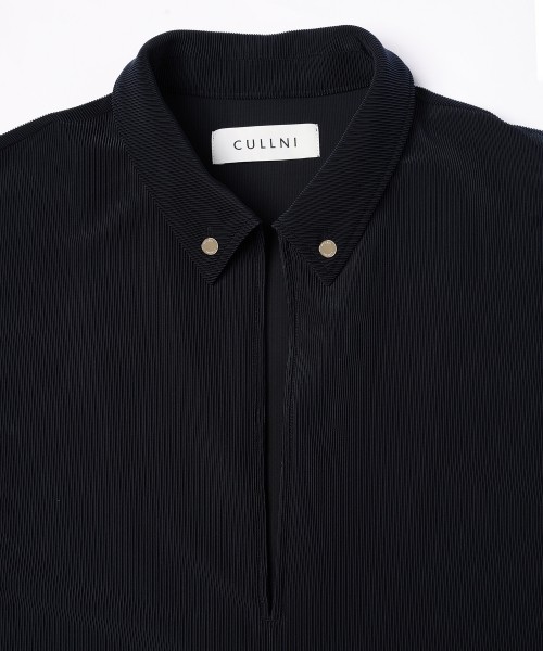 Stretch Fiber Cord Pique Skipper Collar Shirts