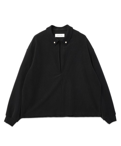 Stretch Fiber Cord Pique Skipper Collar Shirts