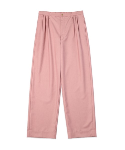 Dry Gabardine 4Tuck Wide Pants