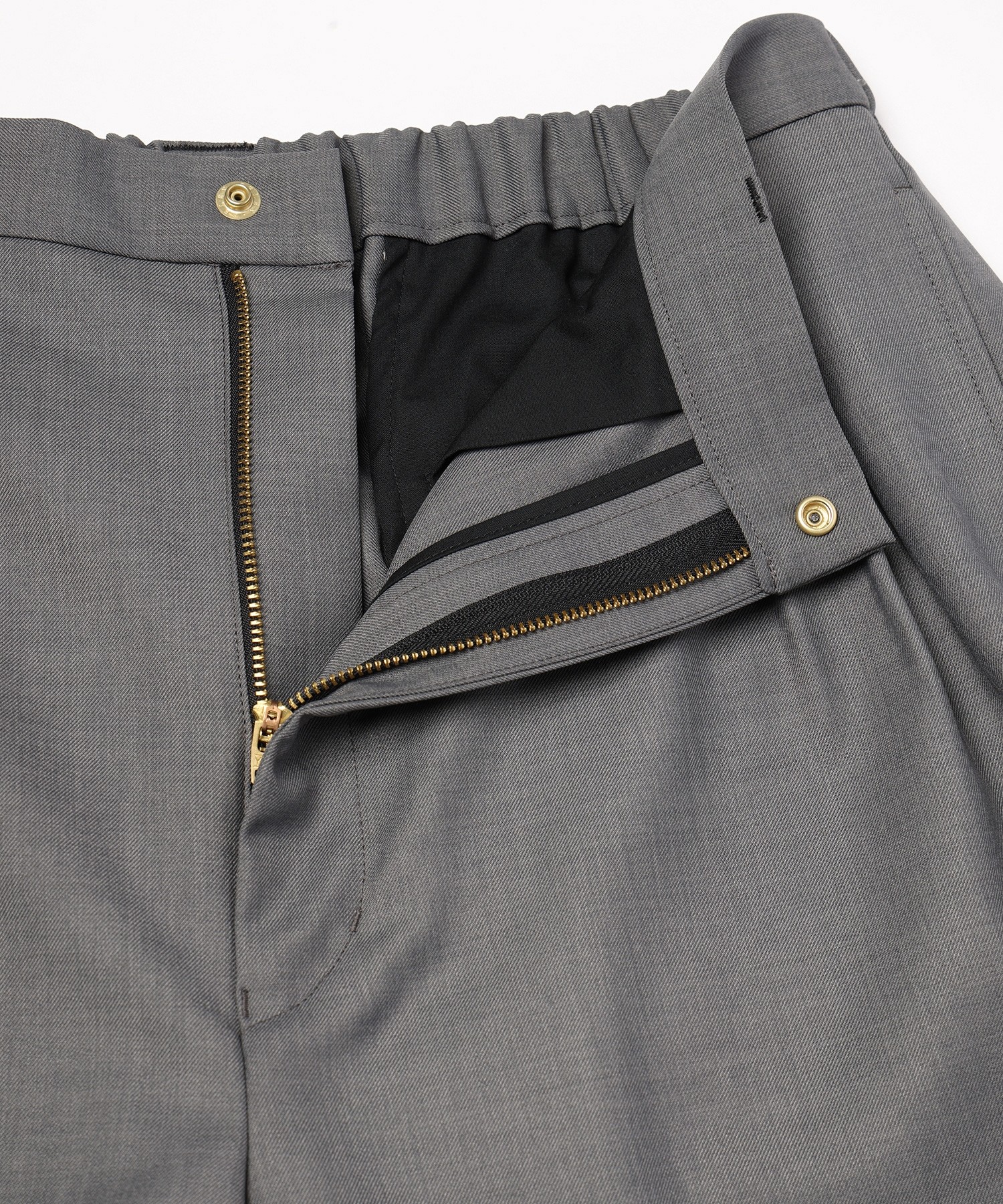 Dry Gabardine 4Tuck Wide Pants