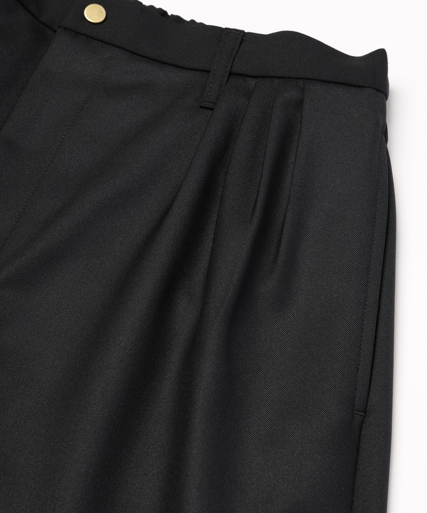 Dry Gabardine 4Tuck Wide Pants