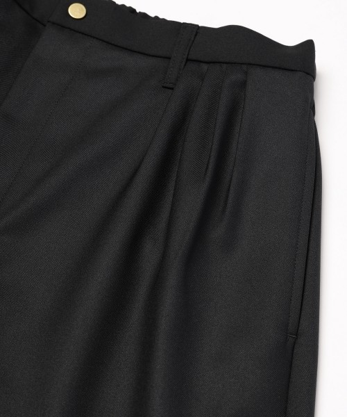 Dry Gabardine 4Tuck Wide Pants